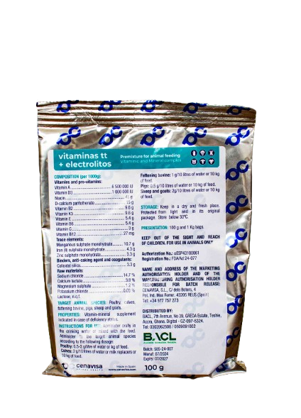 Vitaminas TT + Electrolitos